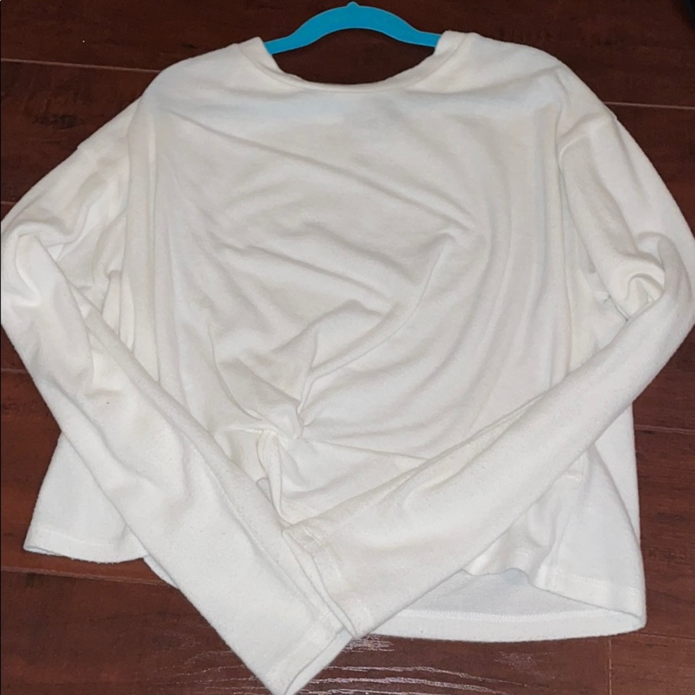 white sweater